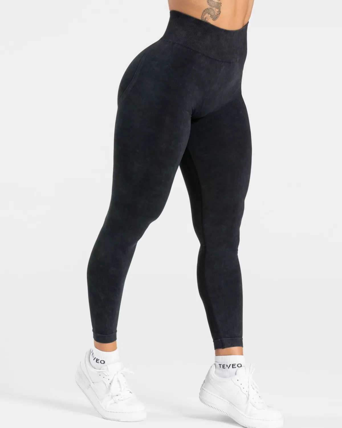 TEVEO Acid Covert Scrunch Leggings "Schwarz" Cheap