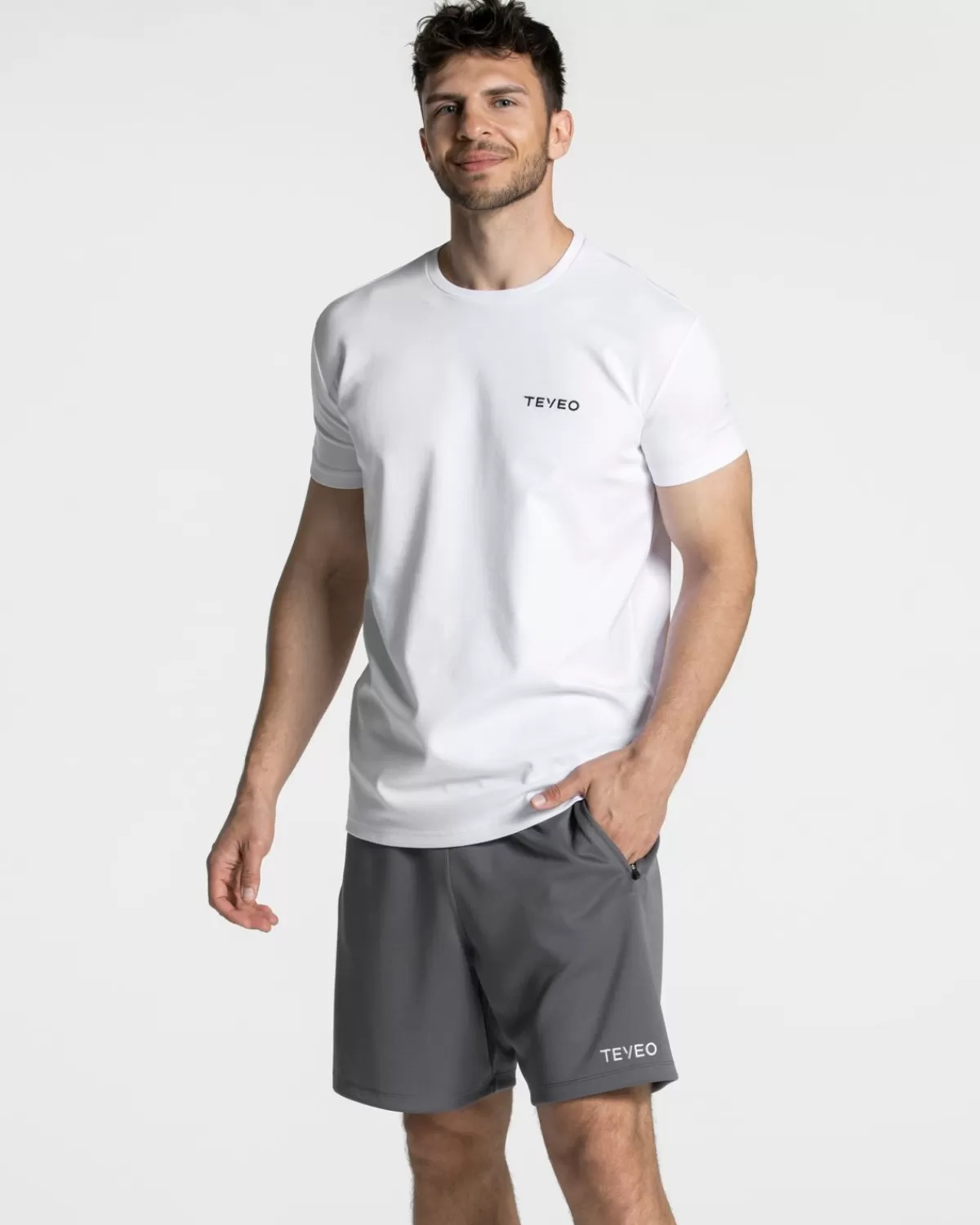 TEVEO Arrival Fitted T-Shirt "Weis" Hot