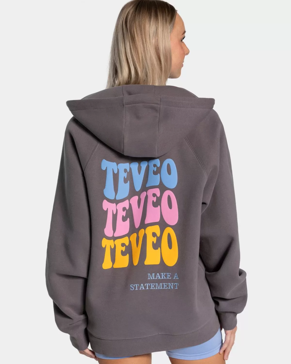 TEVEO Candy Oversized Jacke "Graphit" New