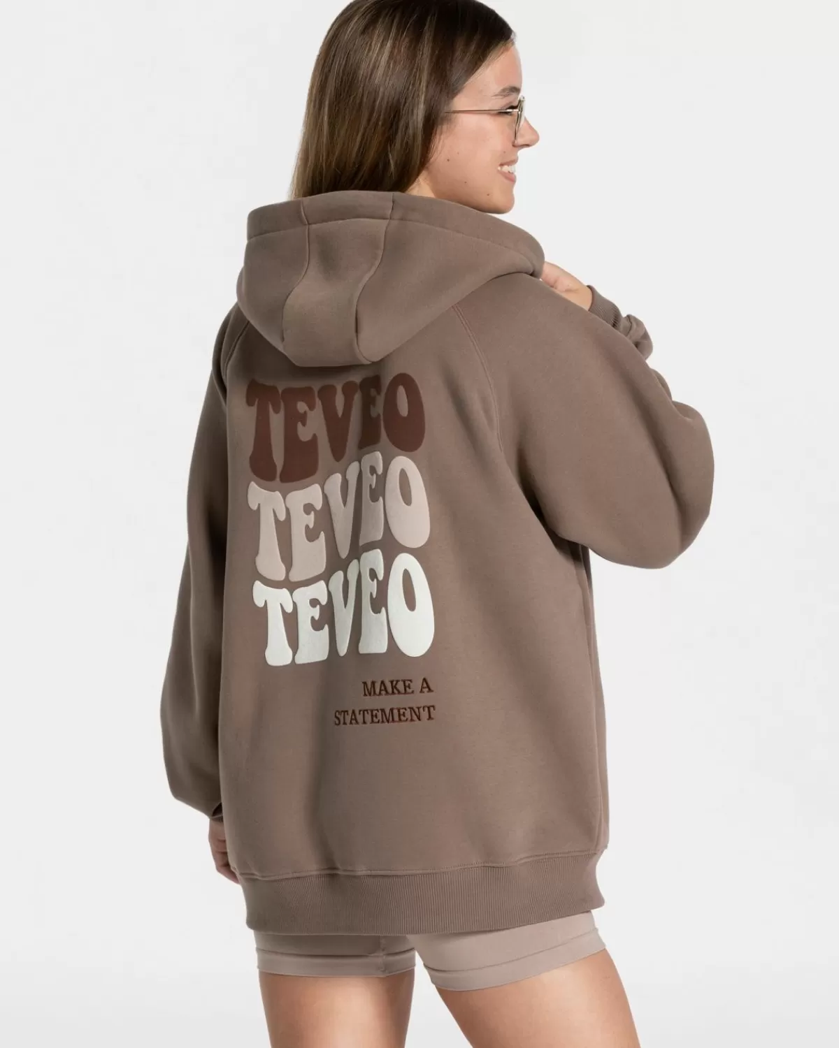 TEVEO Candy Oversized Jacke "Mokka" Best Sale