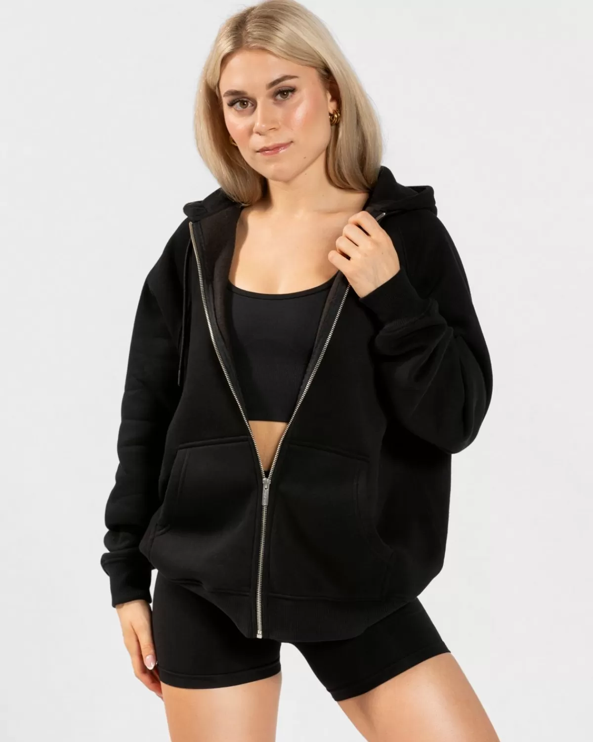TEVEO Candy Oversized Jacke "Schwarz" Outlet