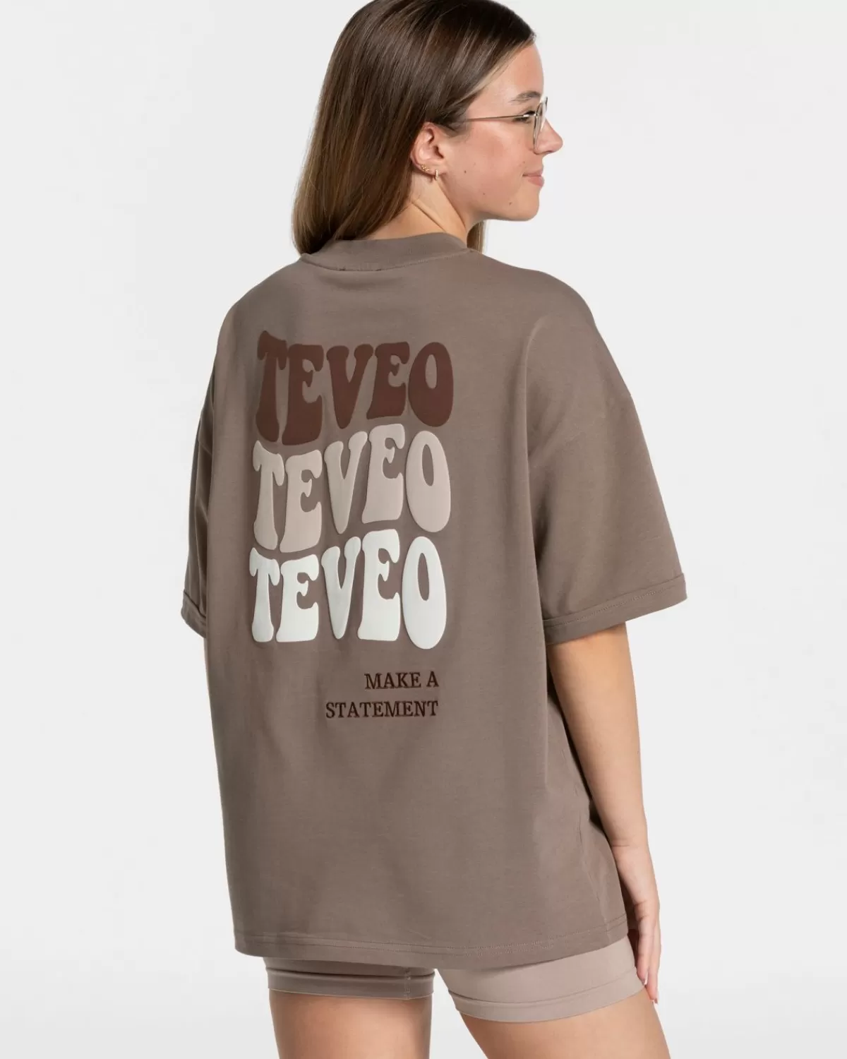 TEVEO Candy Oversized T-Shirt "Mokka" Hot