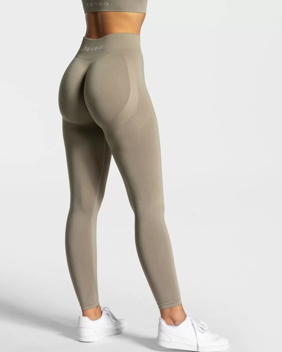 TEVEO Charming Scrunch Leggings "Khaki" Cheap
