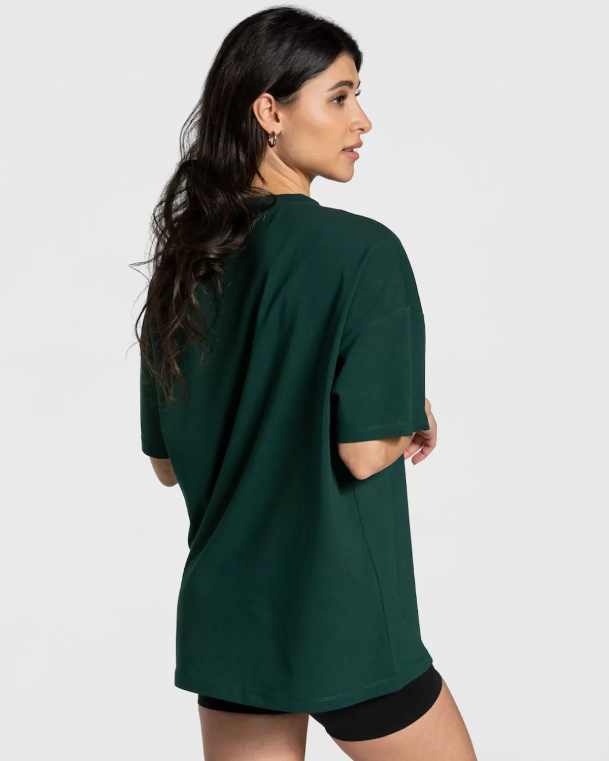 TEVEO College Oversized T-Shirt "Dunkelgrun" Clearance