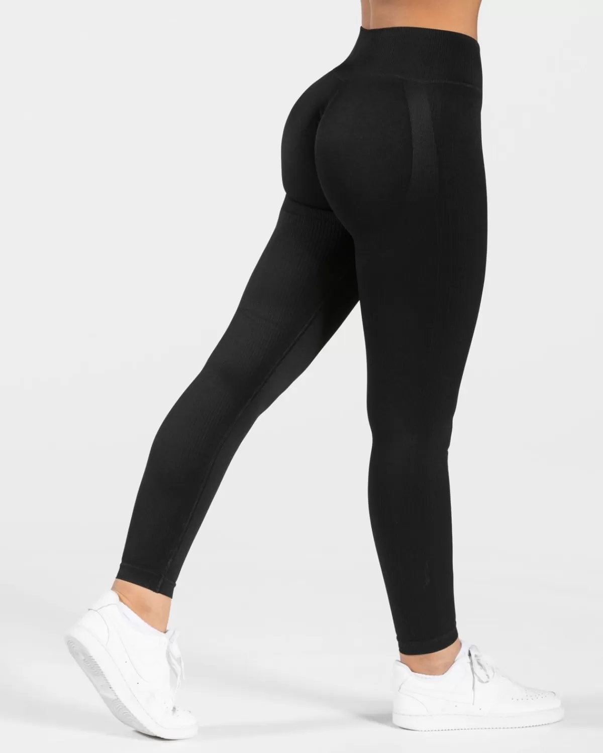 TEVEO Elegant Scrunch Leggings "Schwarz" Sale