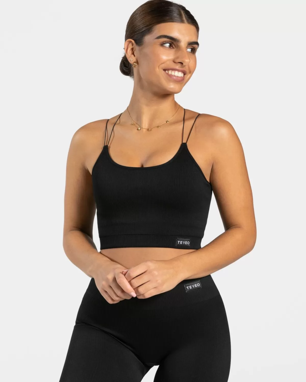 TEVEO Elegant Strap Top "Schwarz" Outlet