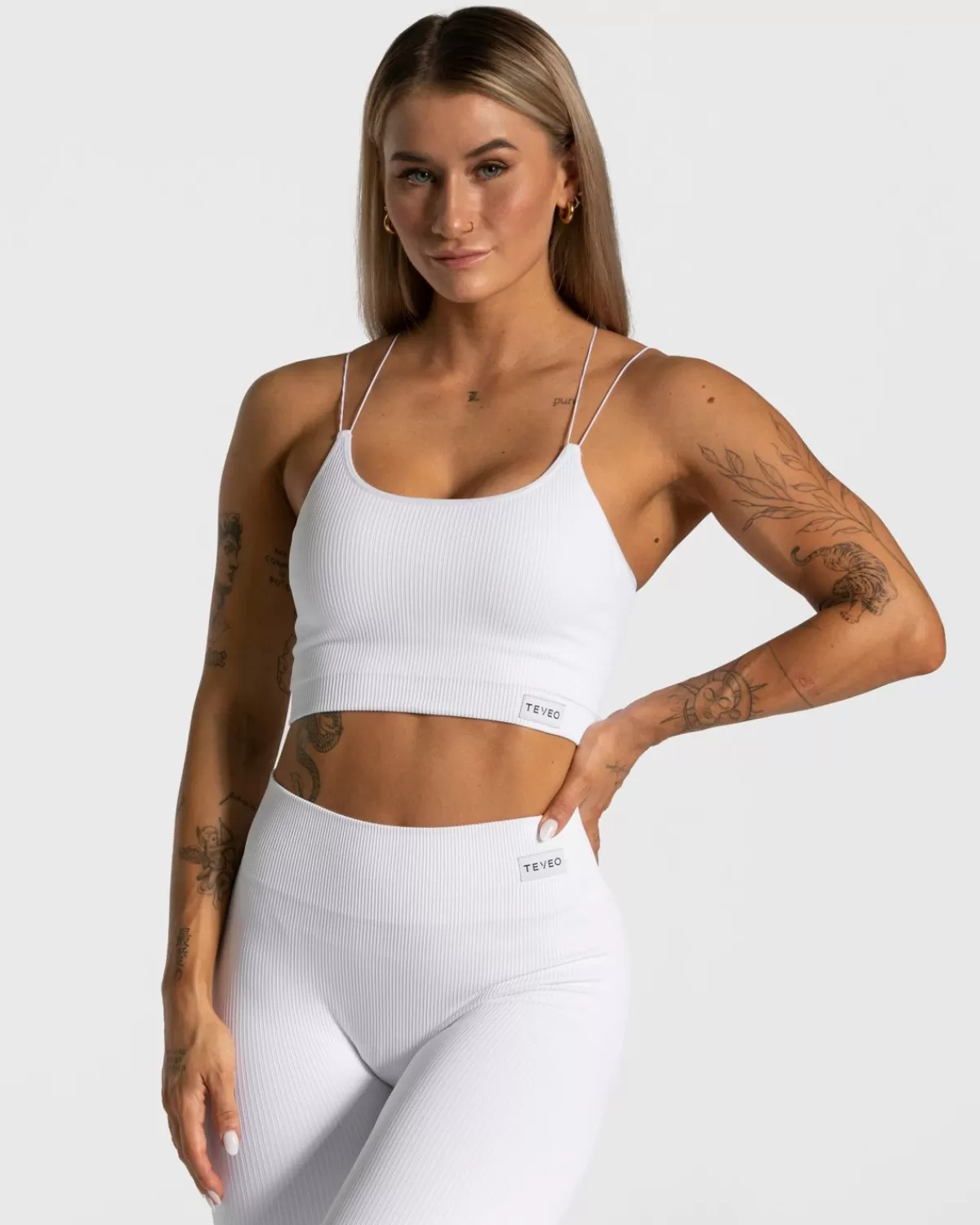 TEVEO Elegant Strap Top "Weis" Cheap