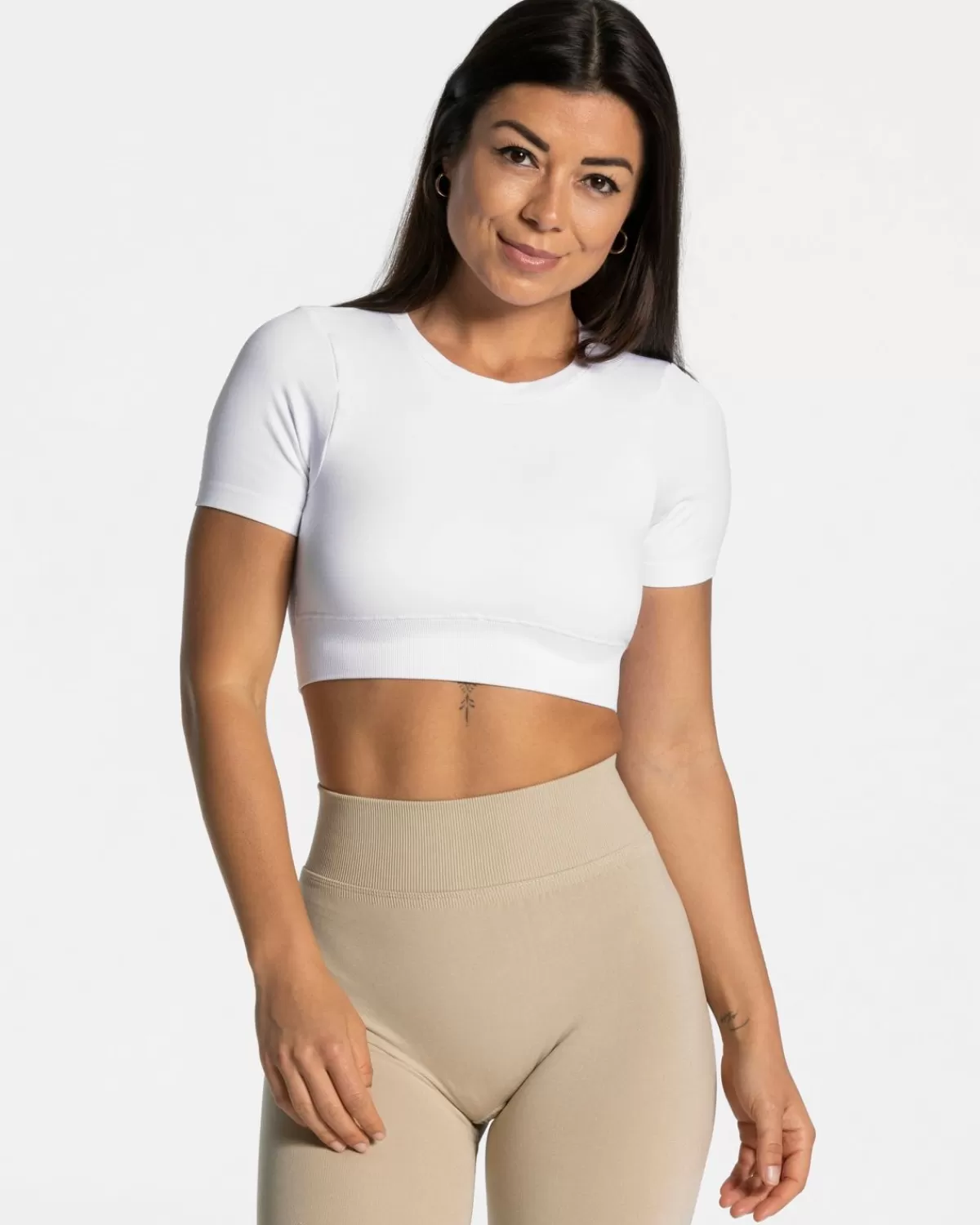 TEVEO Everyday Cut Out T-Shirt "Weis" Fashion