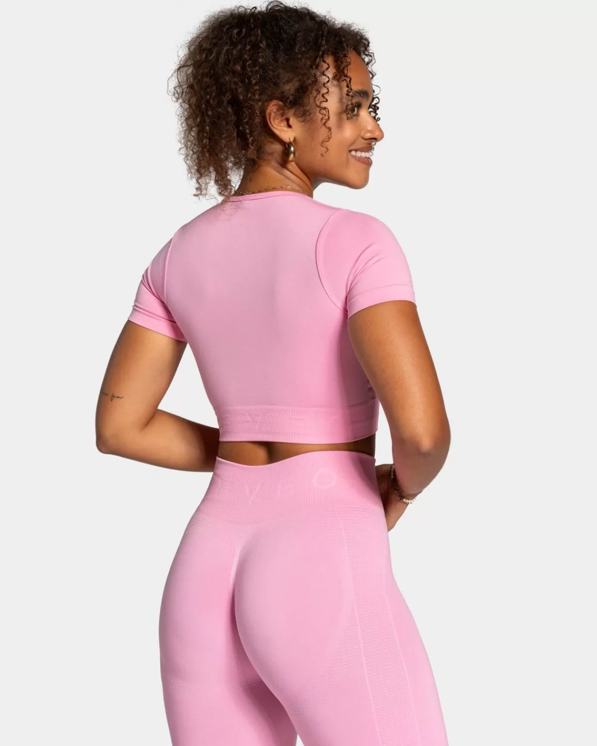 TEVEO Focus Crop Top "Pink" Cheap