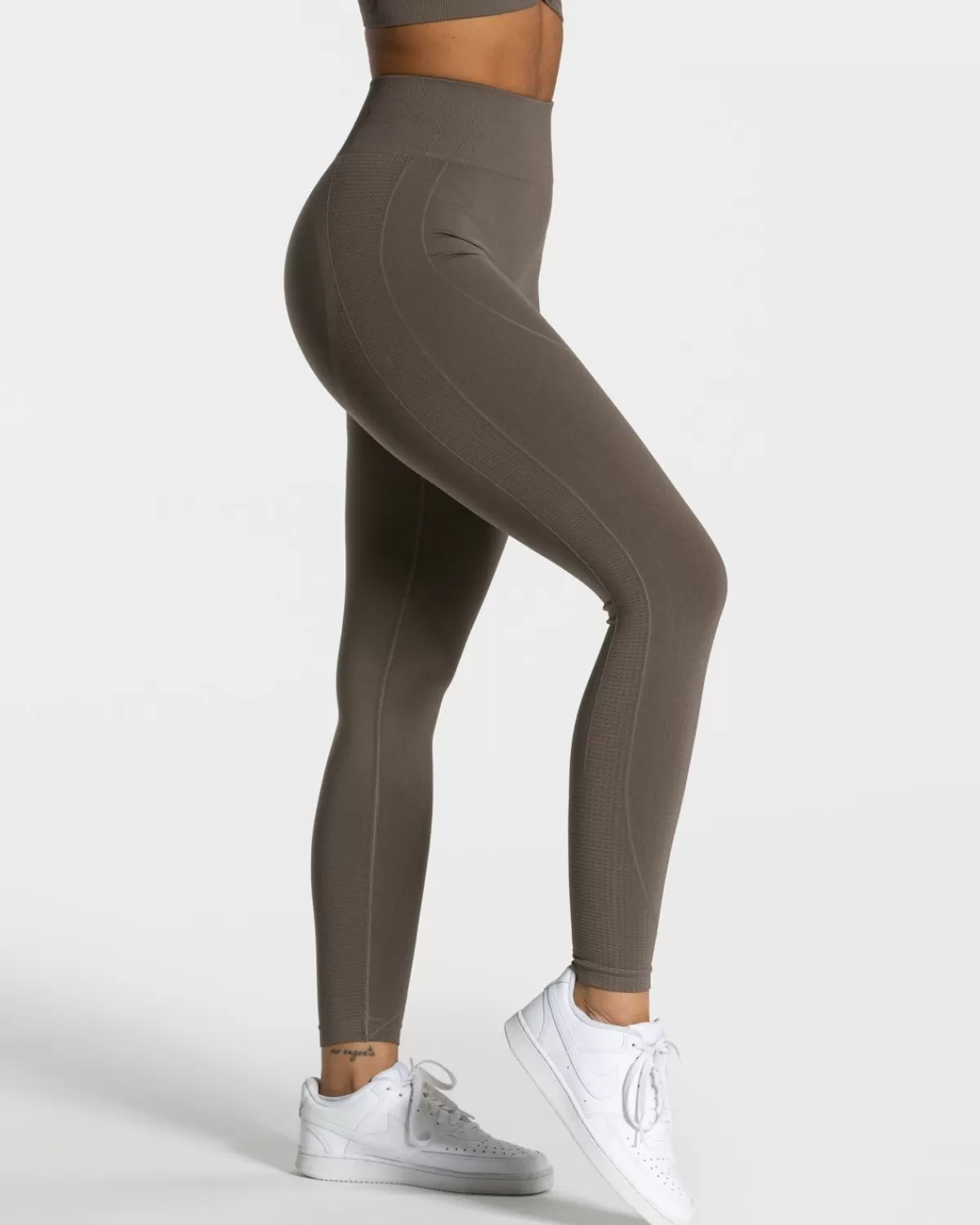 TEVEO Focus Scrunch Leggings "Taupe" Cheap