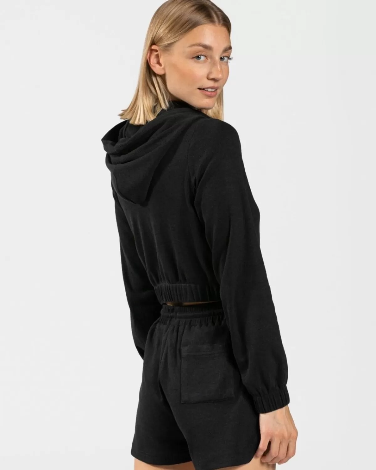 TEVEO Lounge Zip Hoodie "Schwarz" Hot