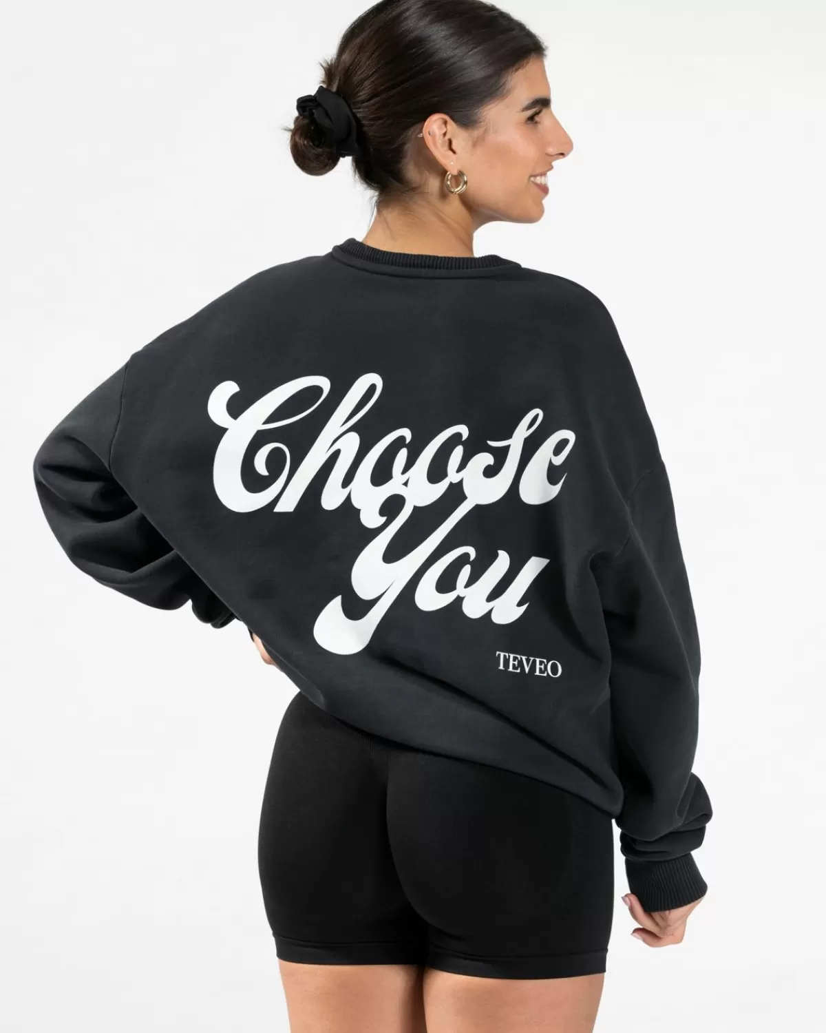 TEVEO Pure Oversized Sweater "Schwarz" Best Sale