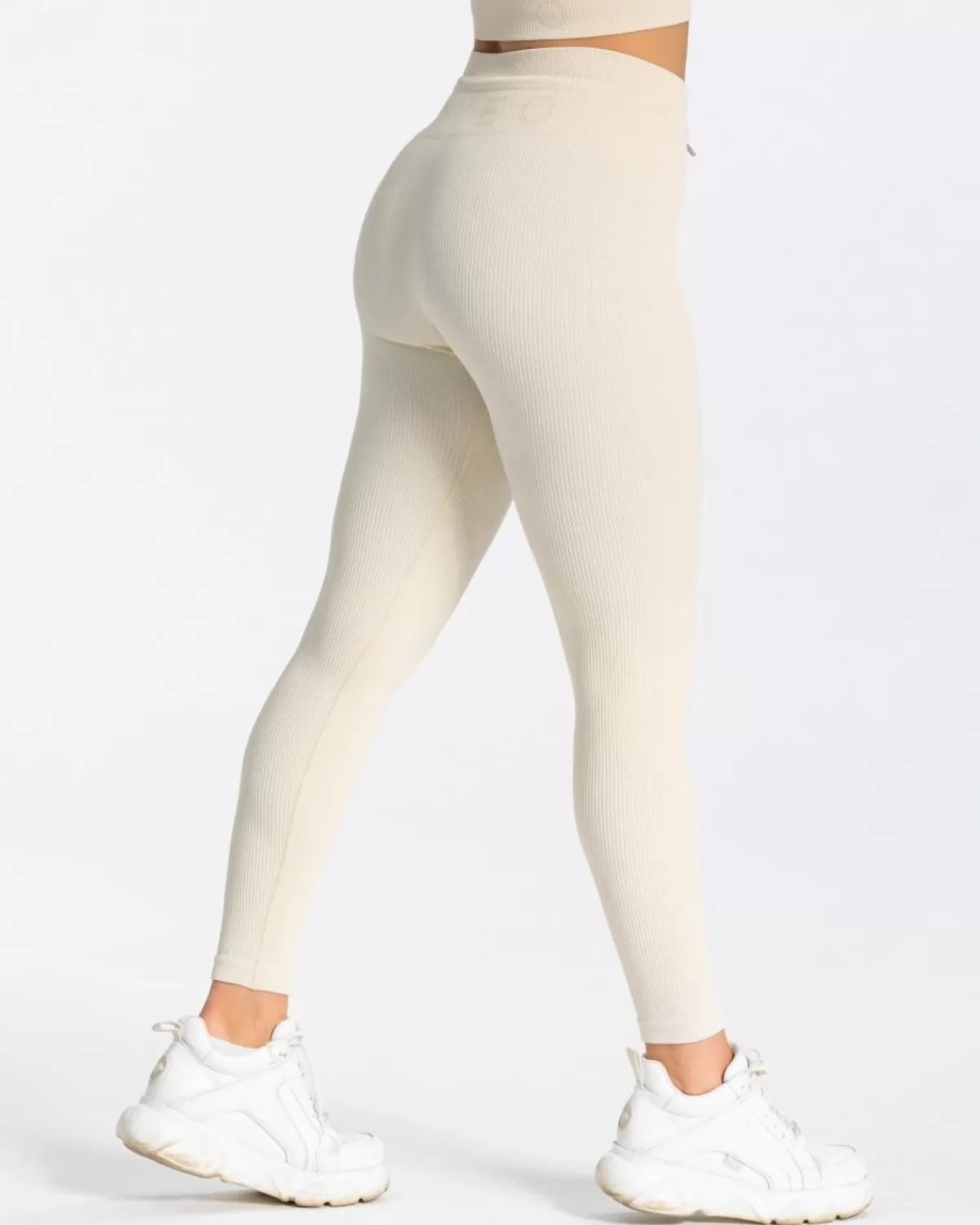 TEVEO Ribbed Leggings "Ivory" Hot