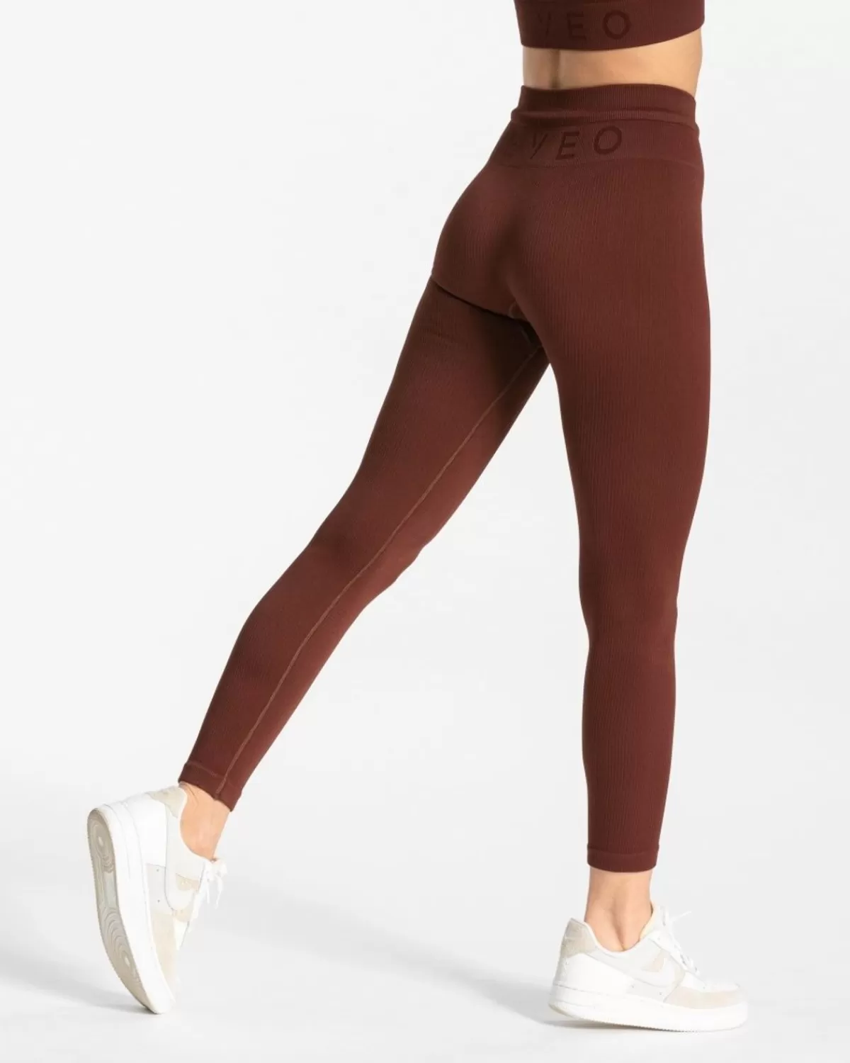 TEVEO Ribbed Leggings "Mahagoni" Fashion