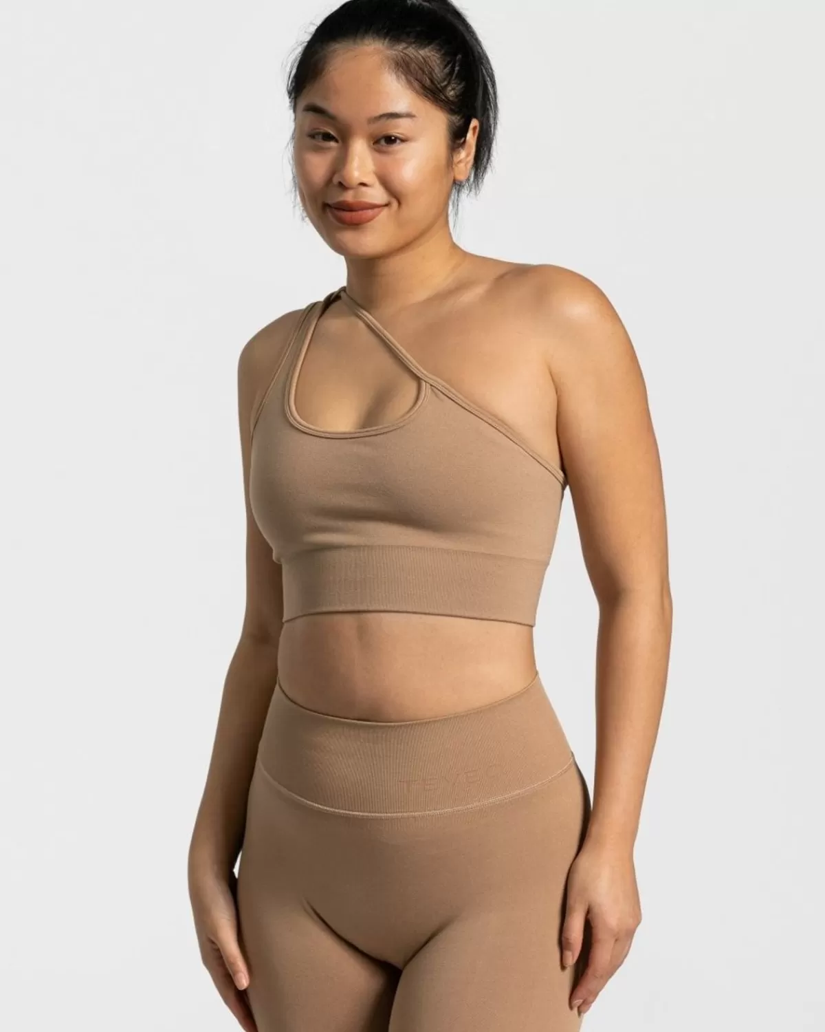 TEVEO Sassy One Shoulder Bh "Beige" New