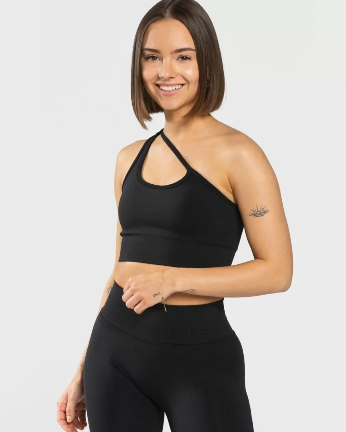 TEVEO Sassy One Shoulder Bh "Schwarz" Fashion