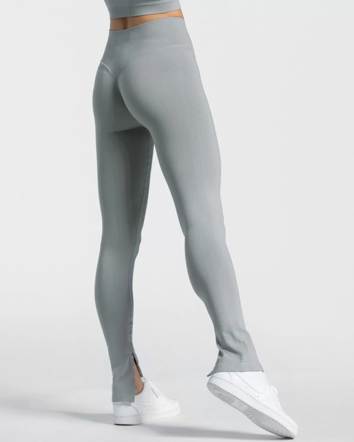 TEVEO Sassy Slit Leggings "Stahlblau" Flash Sale