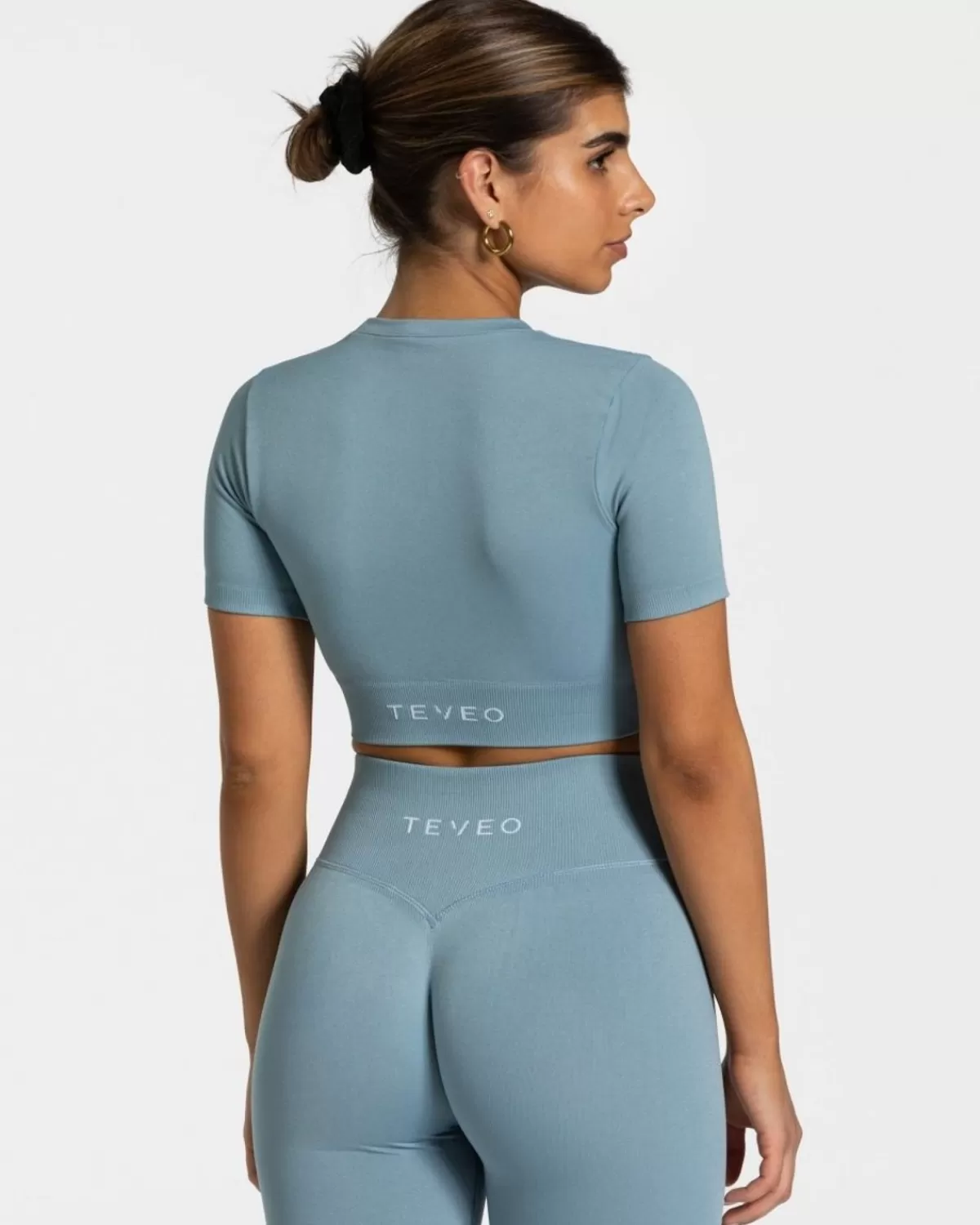 TEVEO Sensation Crop Top "Stahlblau" Clearance