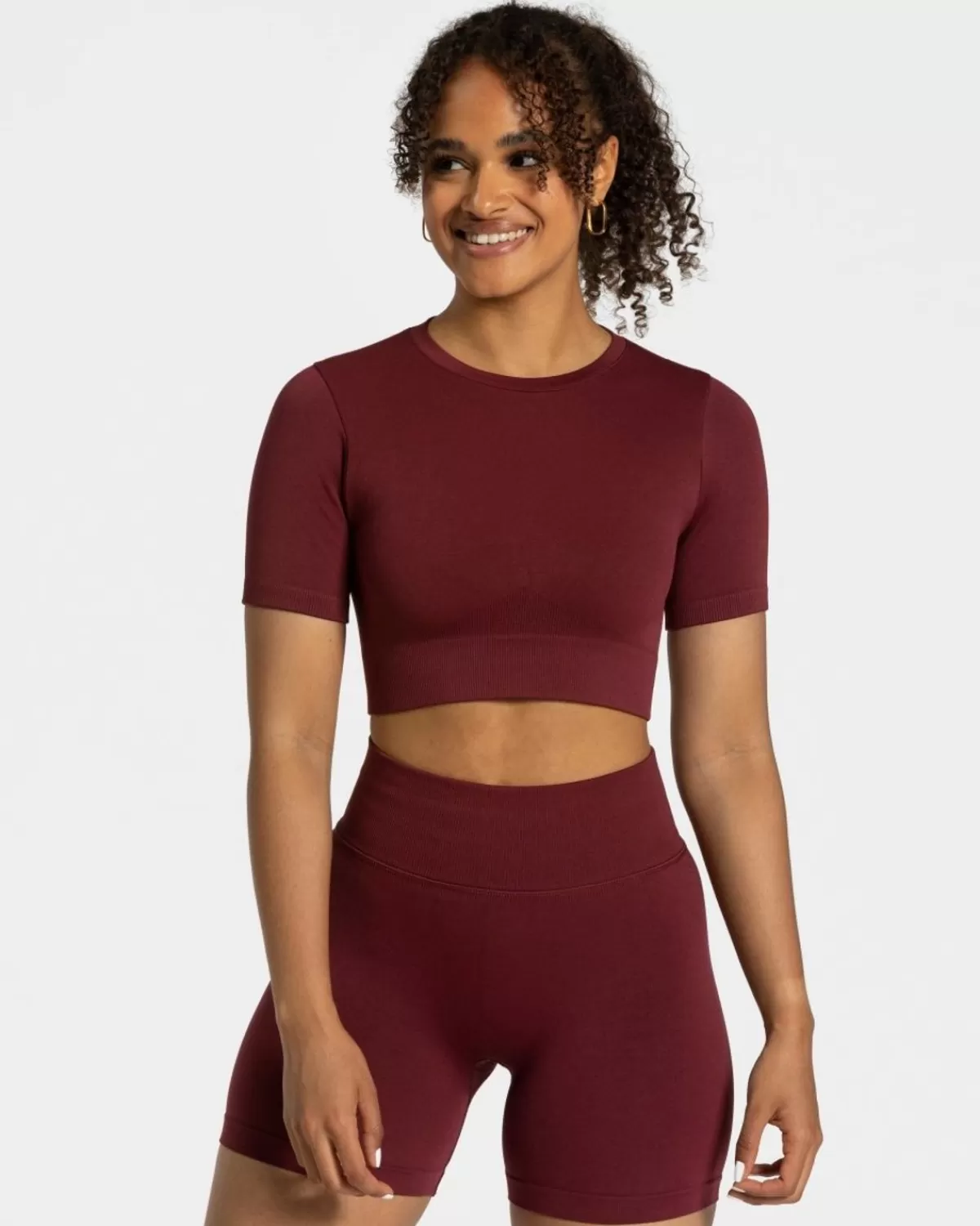 TEVEO Sensation Crop Top "Weinrot" Best Sale