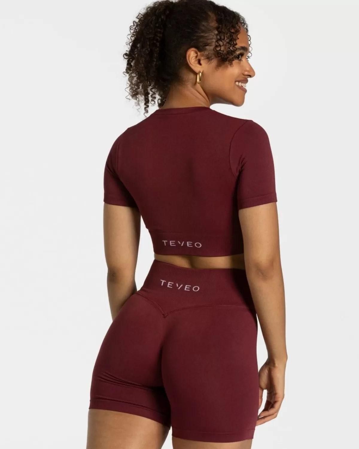 TEVEO Sensation Crop Top "Weinrot" Best Sale