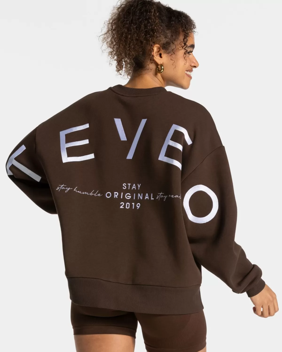 TEVEO Signature Oversized Sweater "Dunkelbraun" Flash Sale