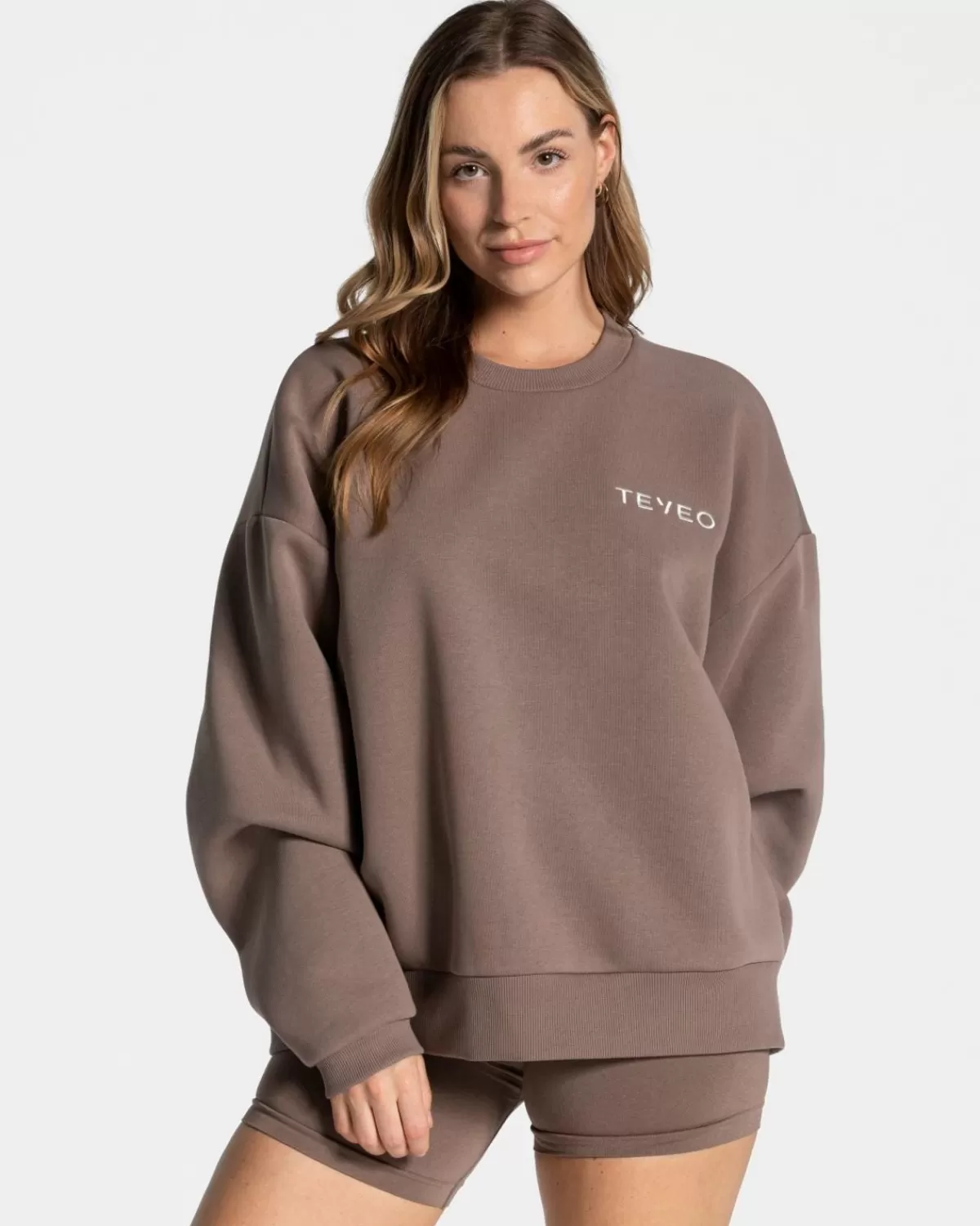 TEVEO Signature Oversized Sweater "Mokka" Best