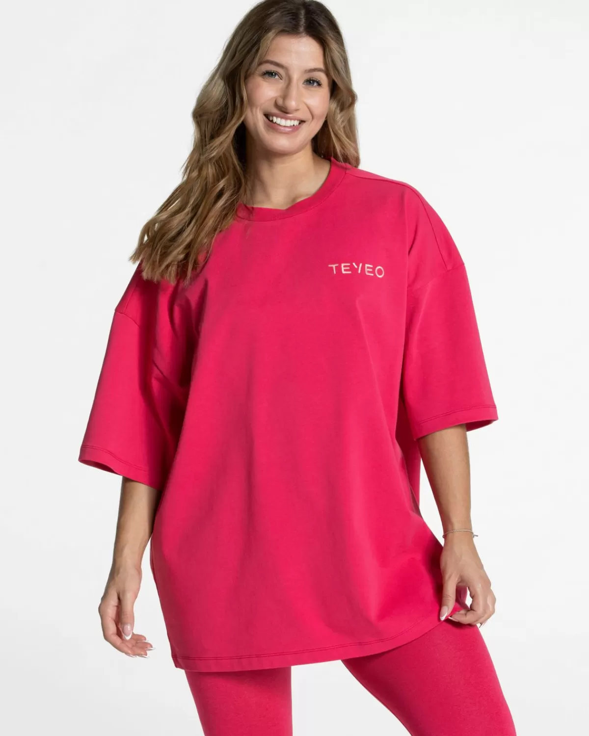 TEVEO Signature Oversized T-Shirt "Berry" Best