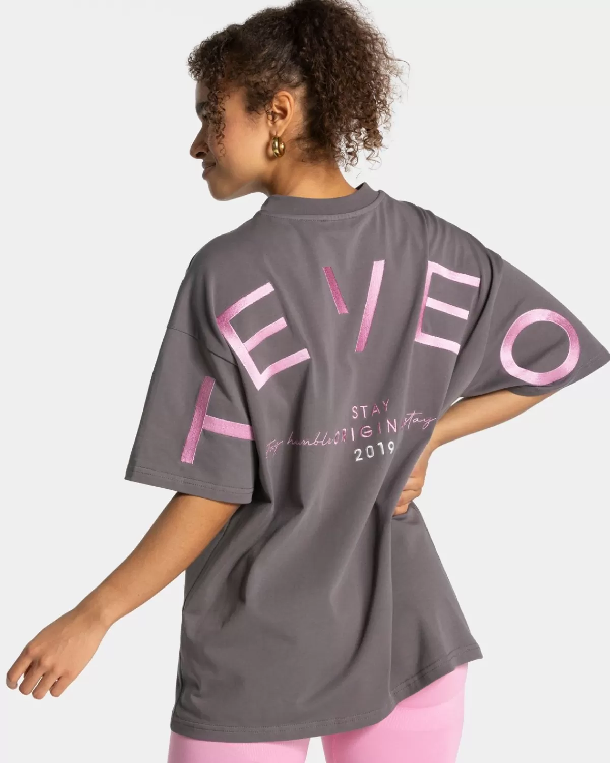 TEVEO Signature Oversized T-Shirt "Graphit" Discount