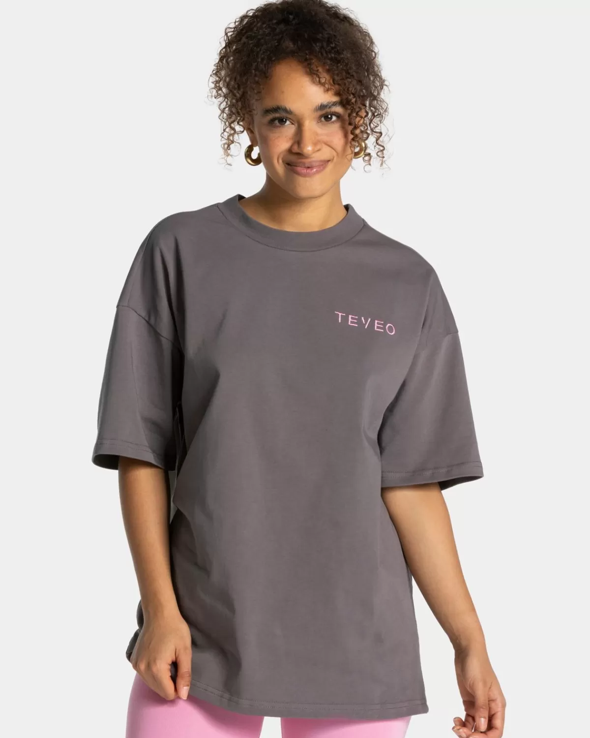 TEVEO Signature Oversized T-Shirt "Graphit" Discount