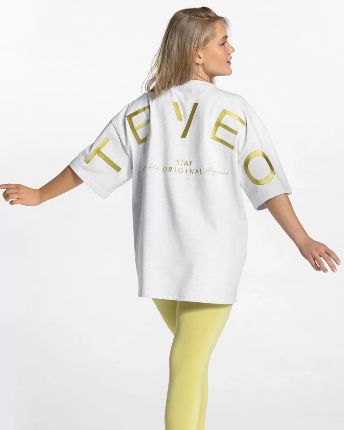 TEVEO Signature Oversized T-Shirt "Lime" Clearance