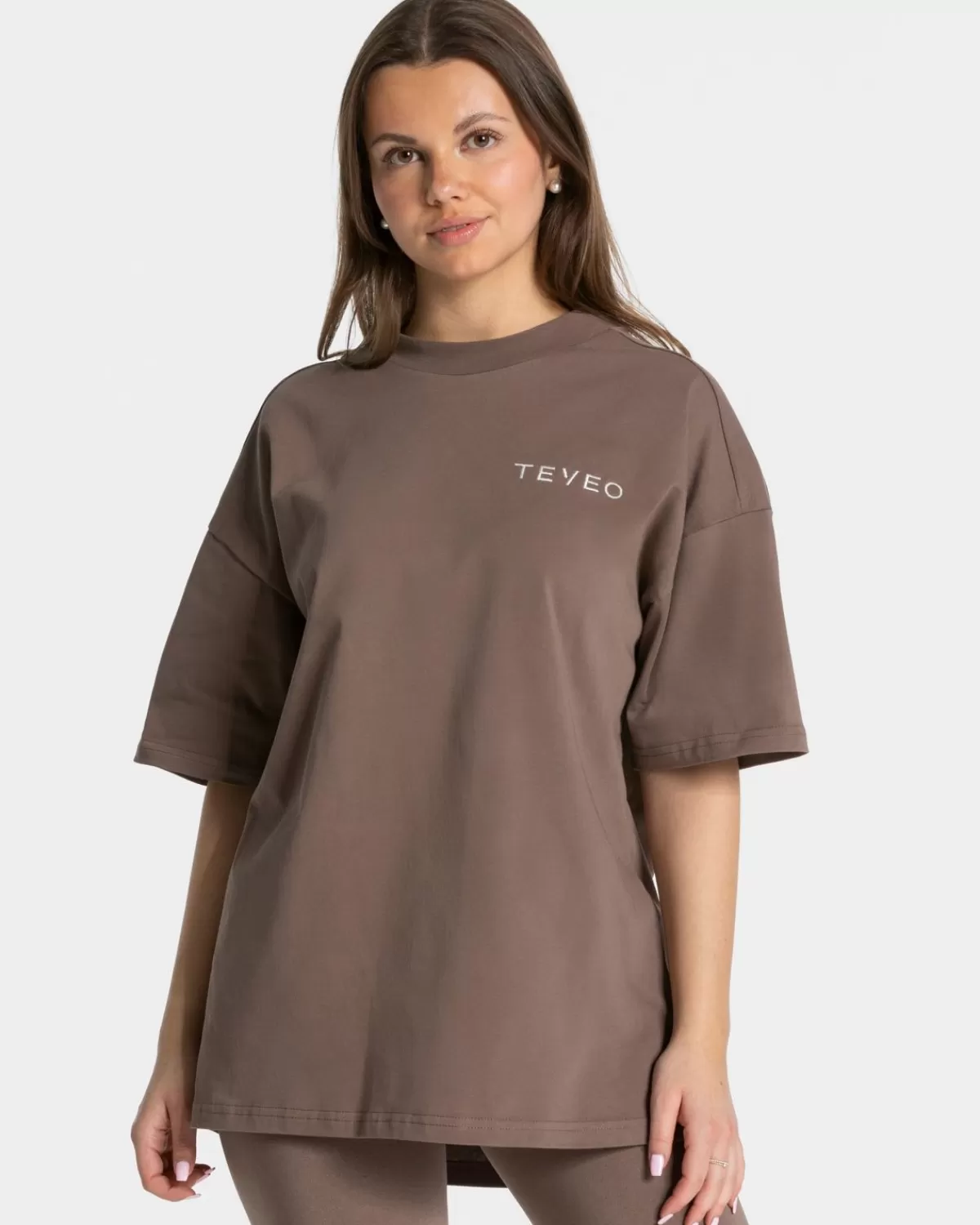 TEVEO Signature Oversized T-Shirt "Mokka" Best