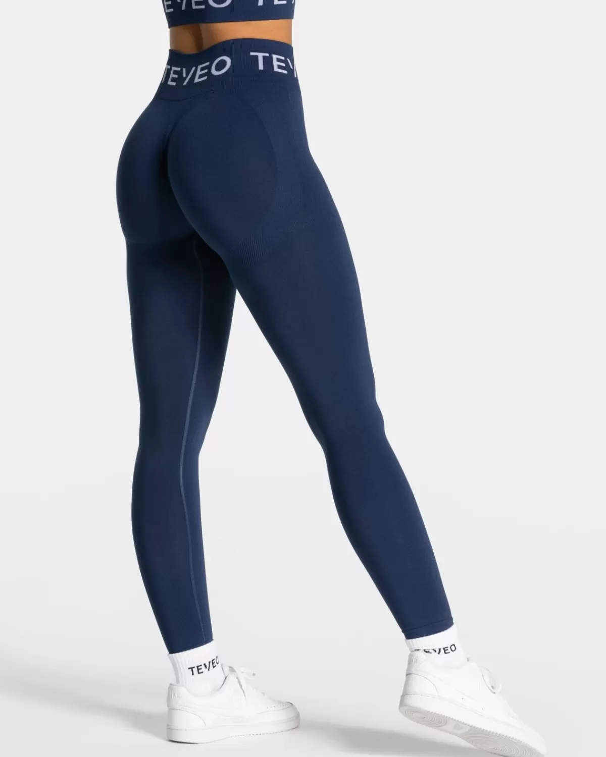 TEVEO Signature Scrunch Leggings "Dunkelblau" Cheap