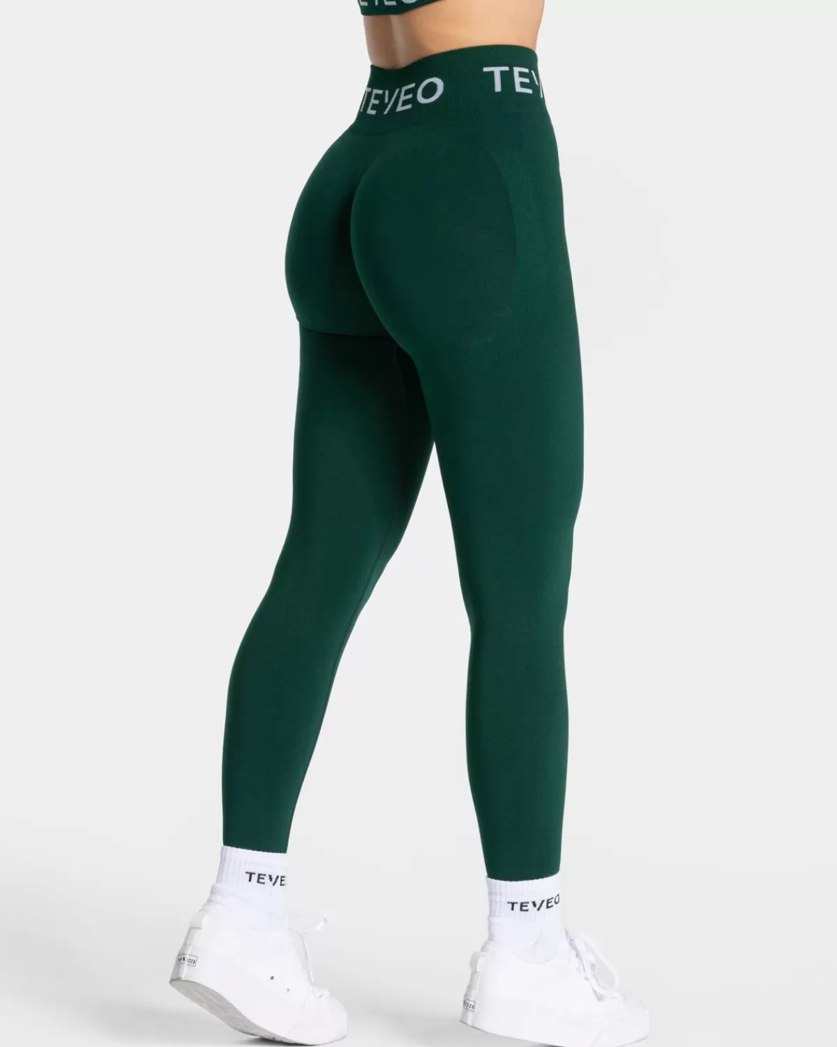 TEVEO Signature Scrunch Leggings "Dunkelgrun" Online