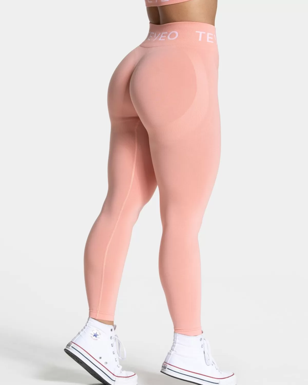 TEVEO Signature Scrunch Leggings "Peach" Outlet