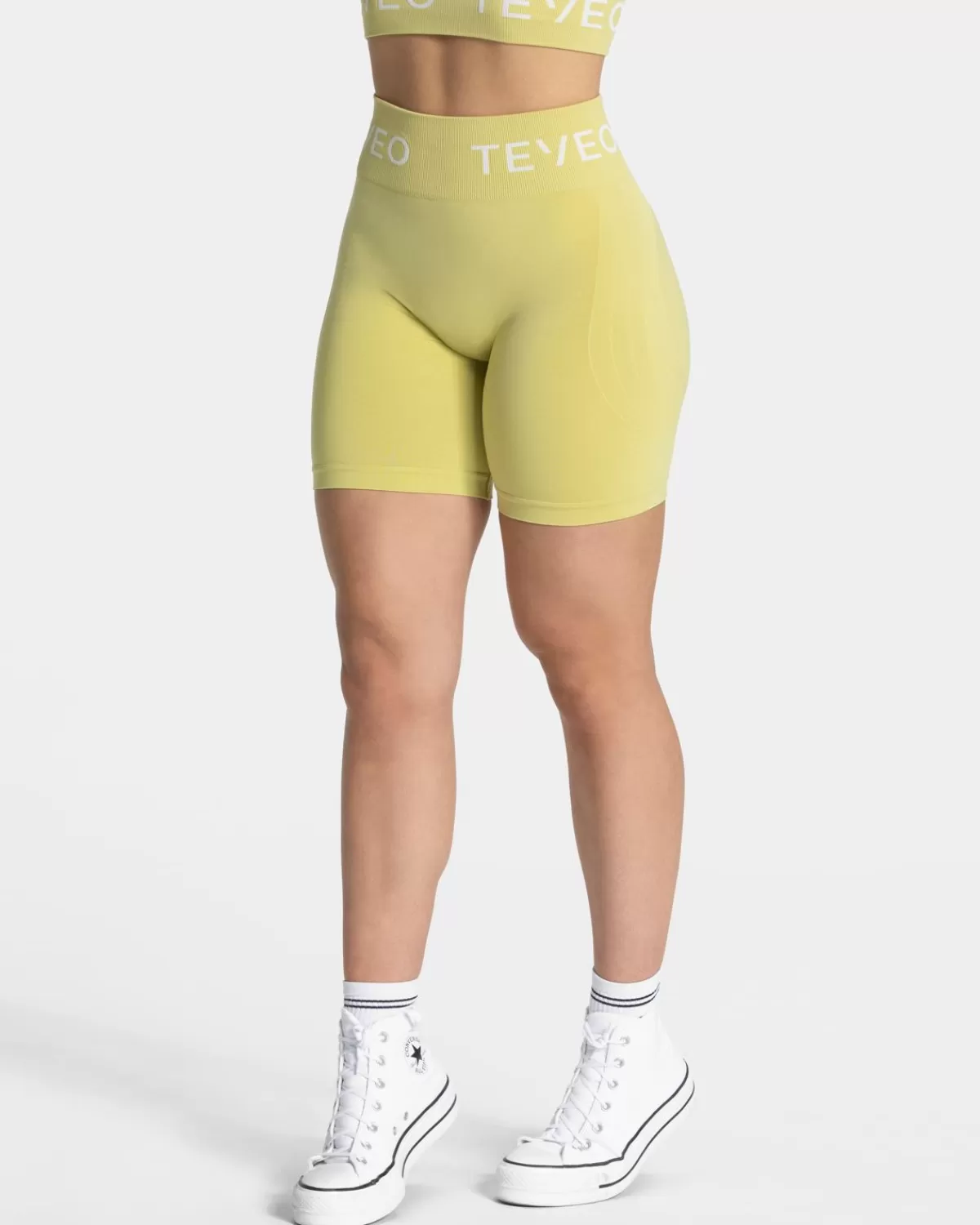 TEVEO Signature Scrunch Short "Lime" Discount