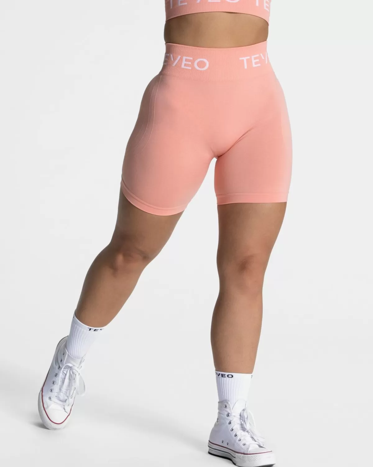TEVEO Signature Scrunch Short "Peach" Sale