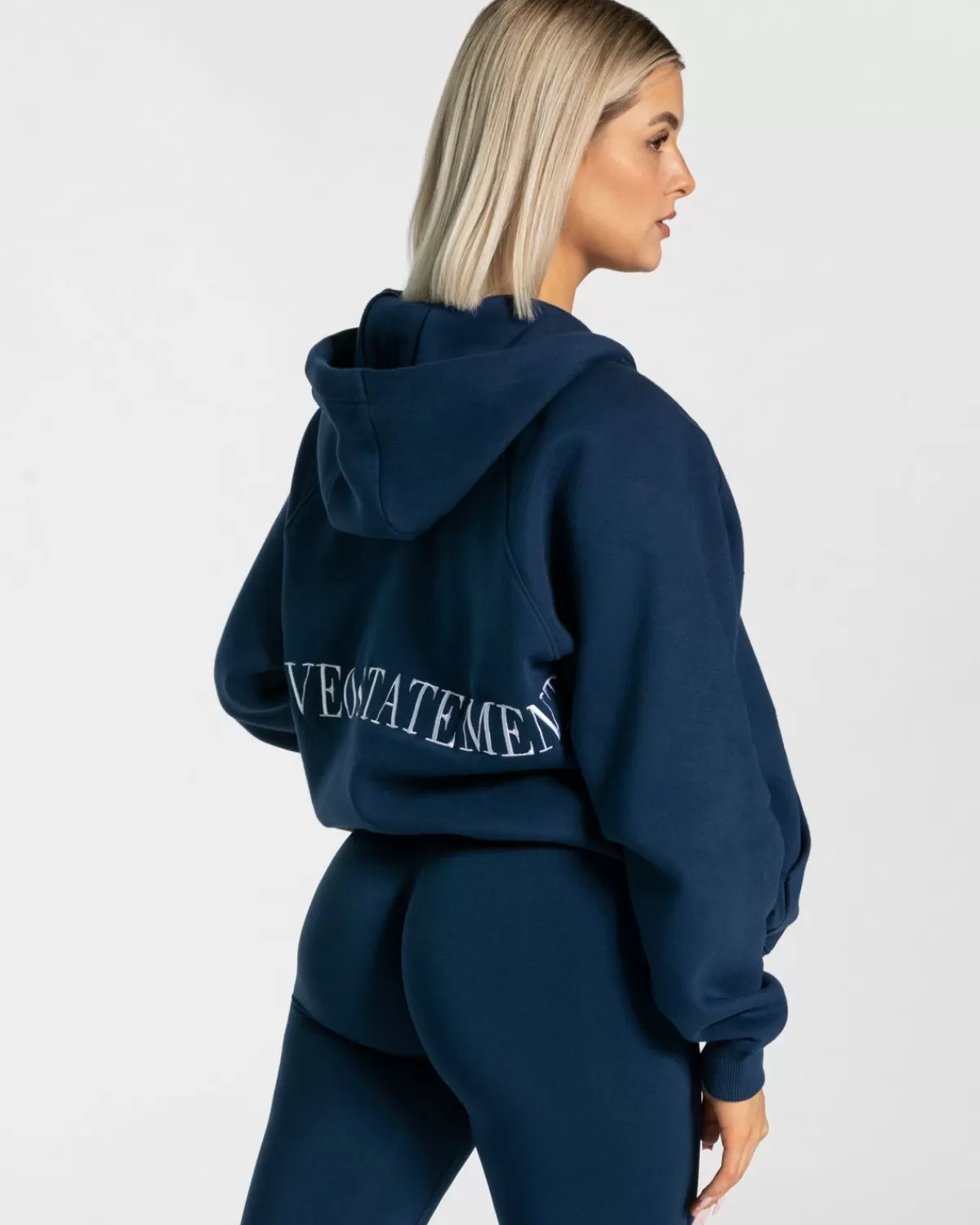TEVEO Statement Oversized Jacke "Dunkelblau" Clearance