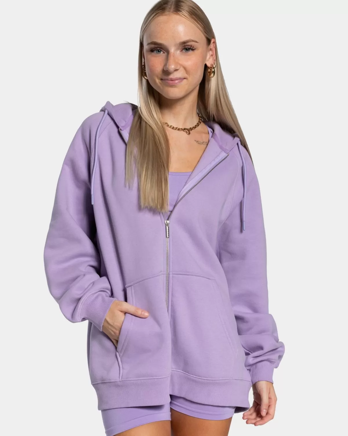 TEVEO Statement Oversized Jacke "Flieder" Clearance
