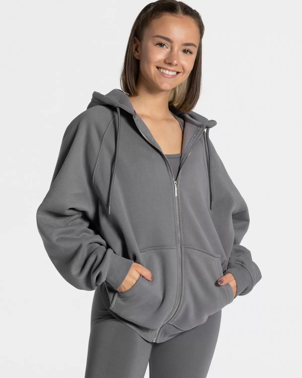 TEVEO Statement Oversized Jacke "Graphit" Hot