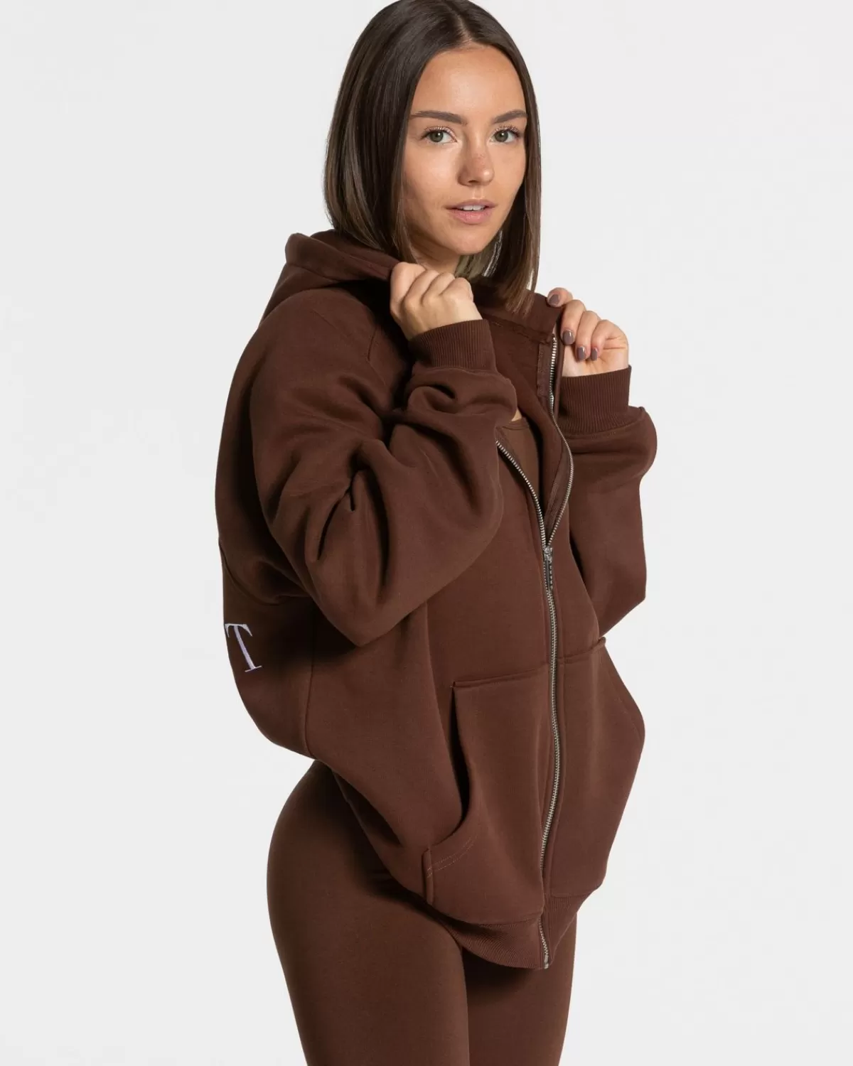 TEVEO Statement Oversized Jacke "Kaffee" Flash Sale