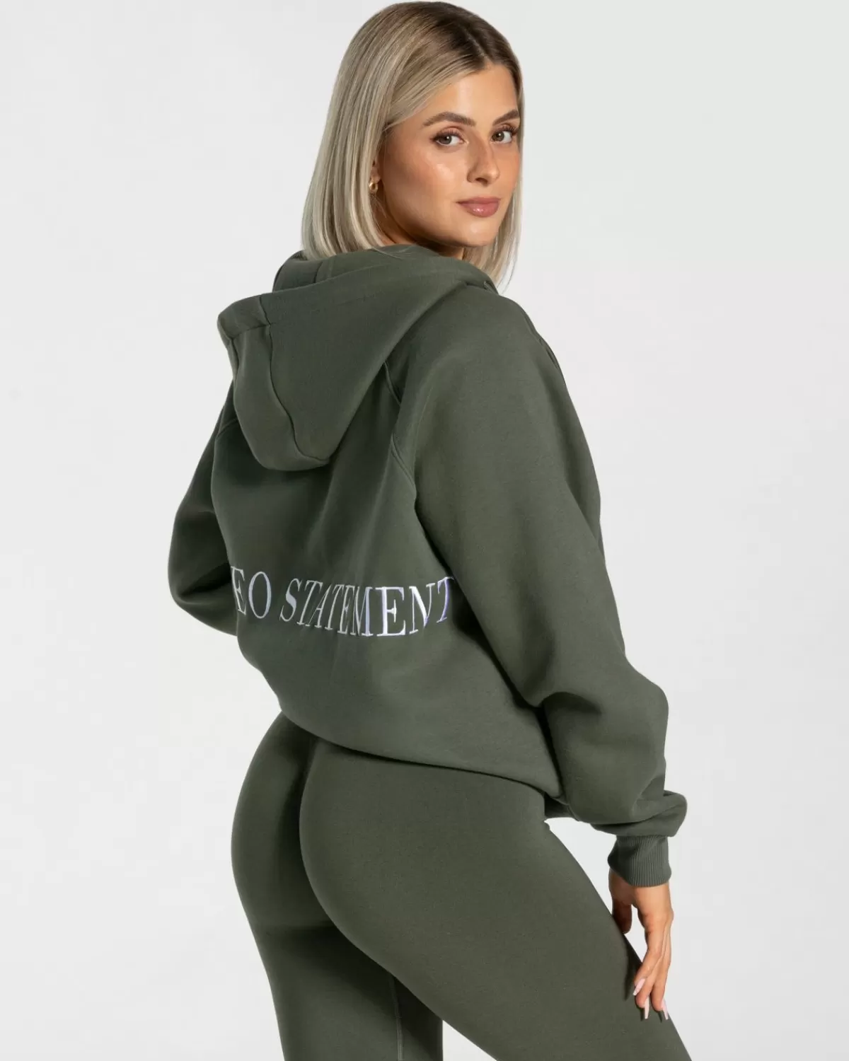TEVEO Statement Oversized Jacke "Khaki" Cheap