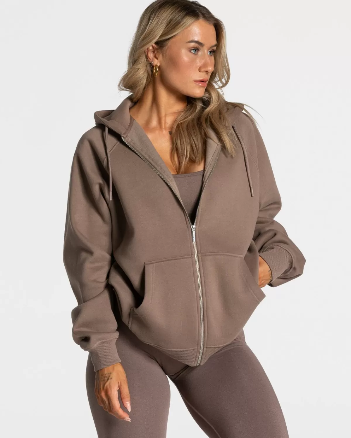 TEVEO Statement Oversized Jacke "Mokka" Best