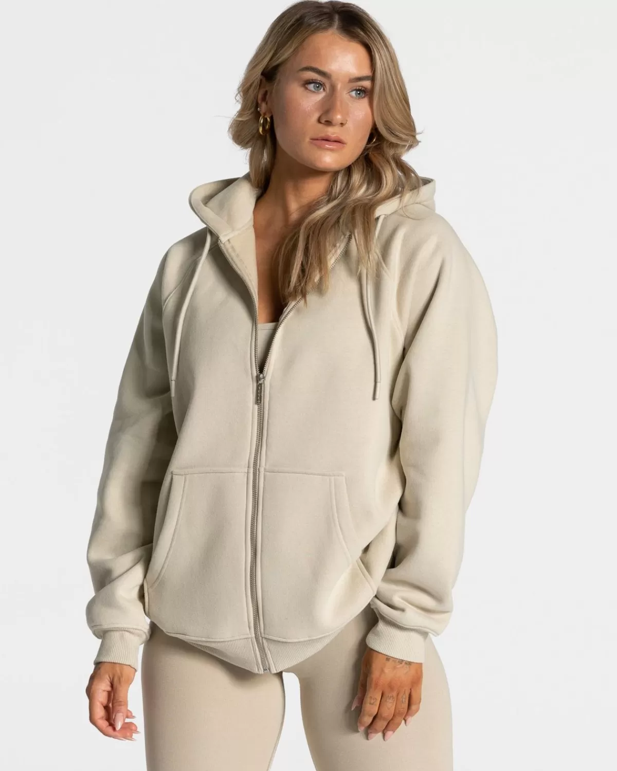 TEVEO Statement Oversized Jacke "Sand" Fashion