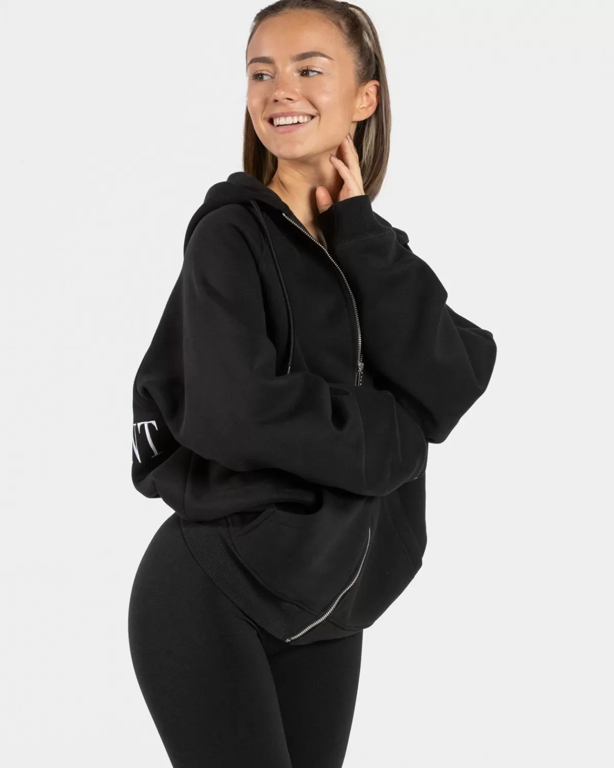 TEVEO Statement Oversized Jacke "Schwarz" Cheap