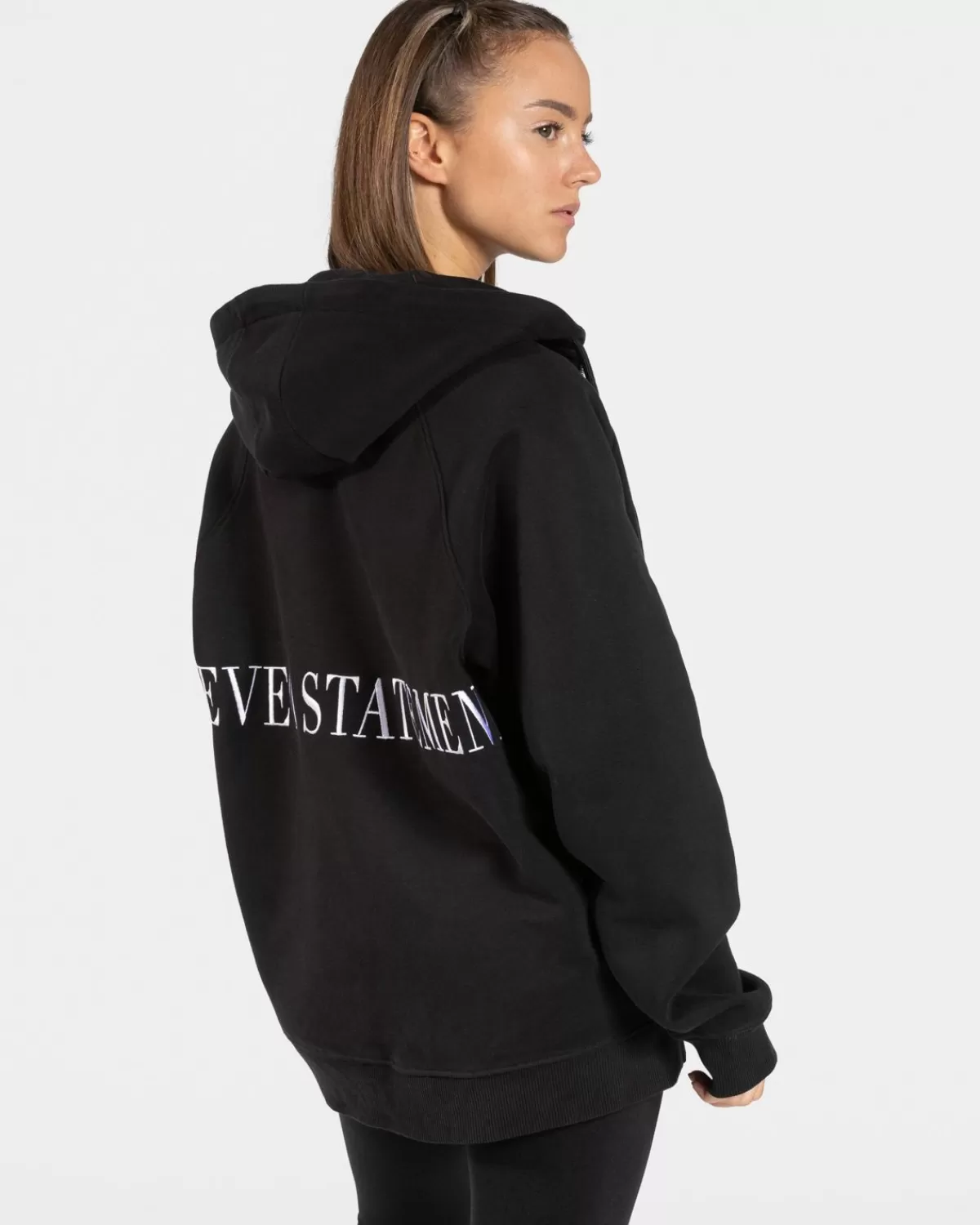 TEVEO Statement Oversized Jacke "Schwarz" Cheap