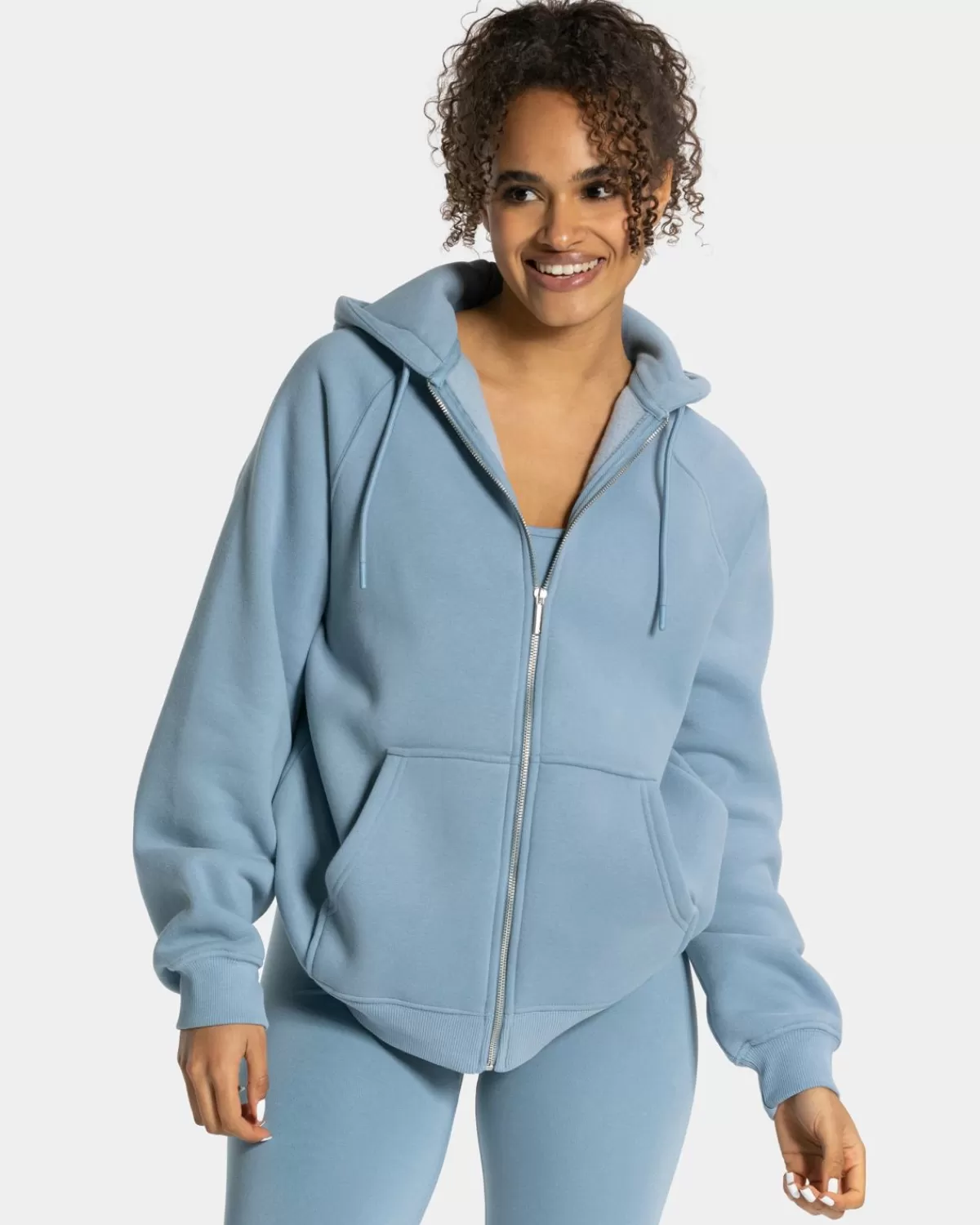 TEVEO Statement Oversized Jacke "Stahlblau" Sale