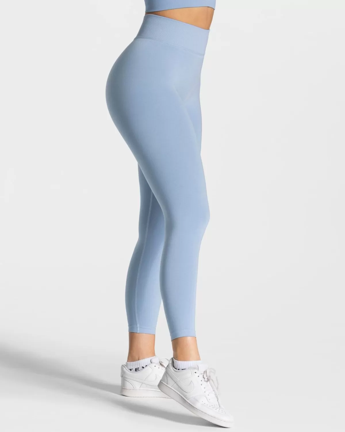 TEVEO Statement Scrunch Leggings "Blau" Sale
