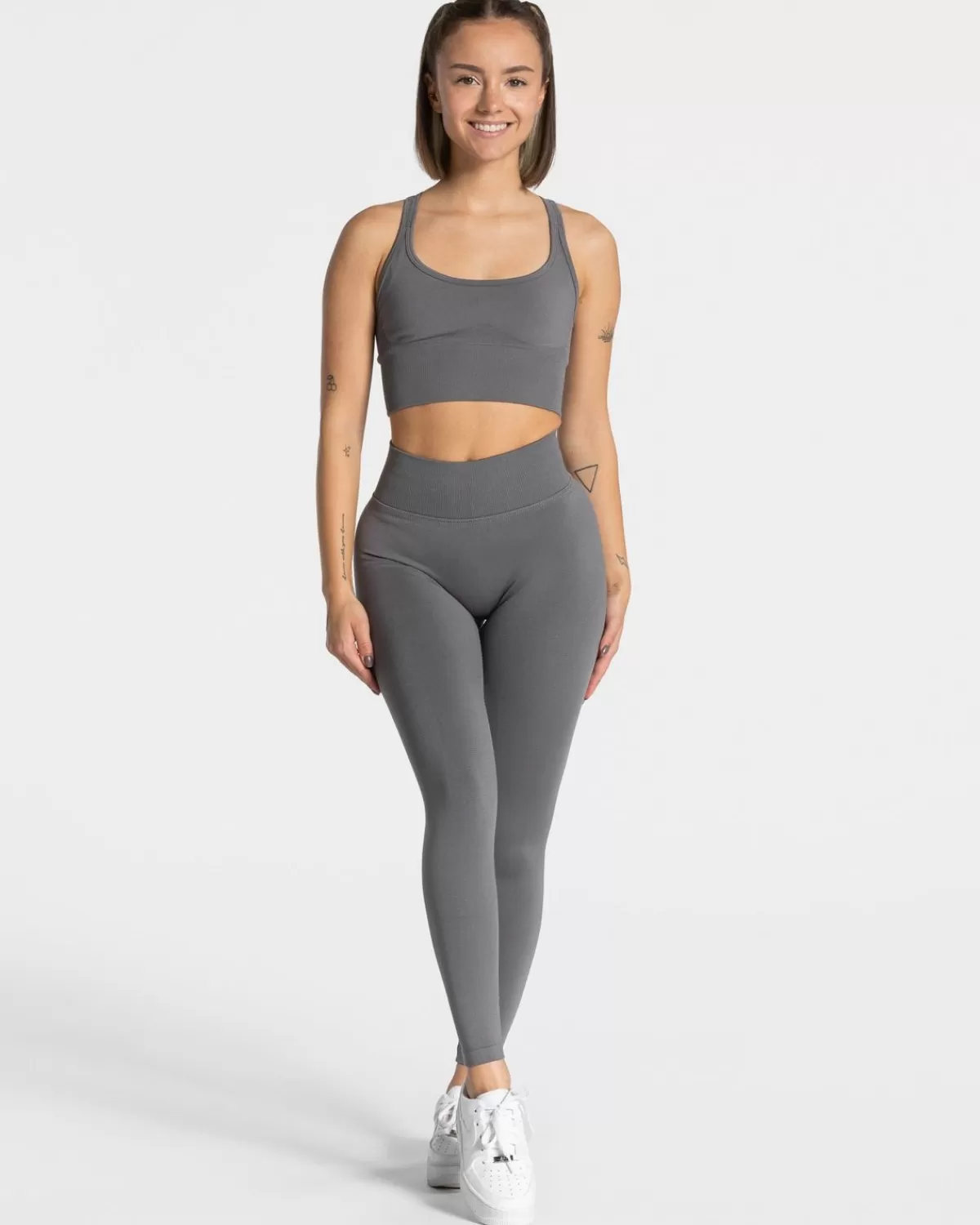 TEVEO Statement Scrunch Leggings "Graphit" Clearance