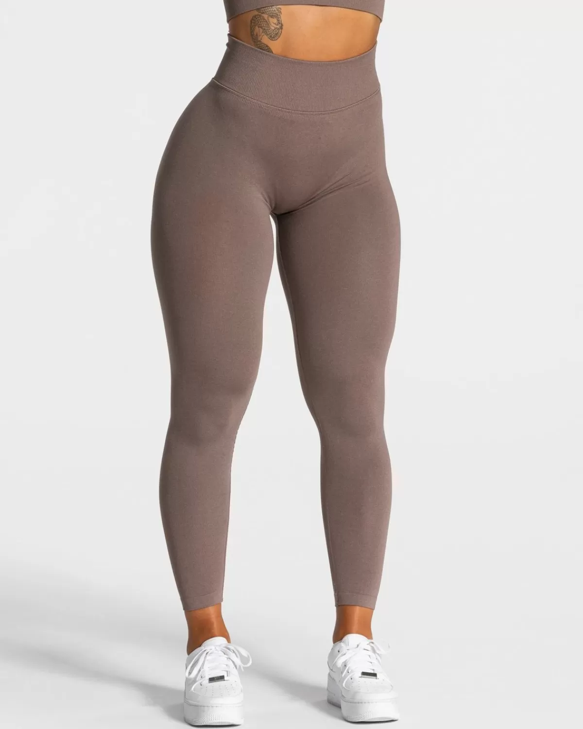 TEVEO Statement Scrunch Leggings "Mokka" Best Sale
