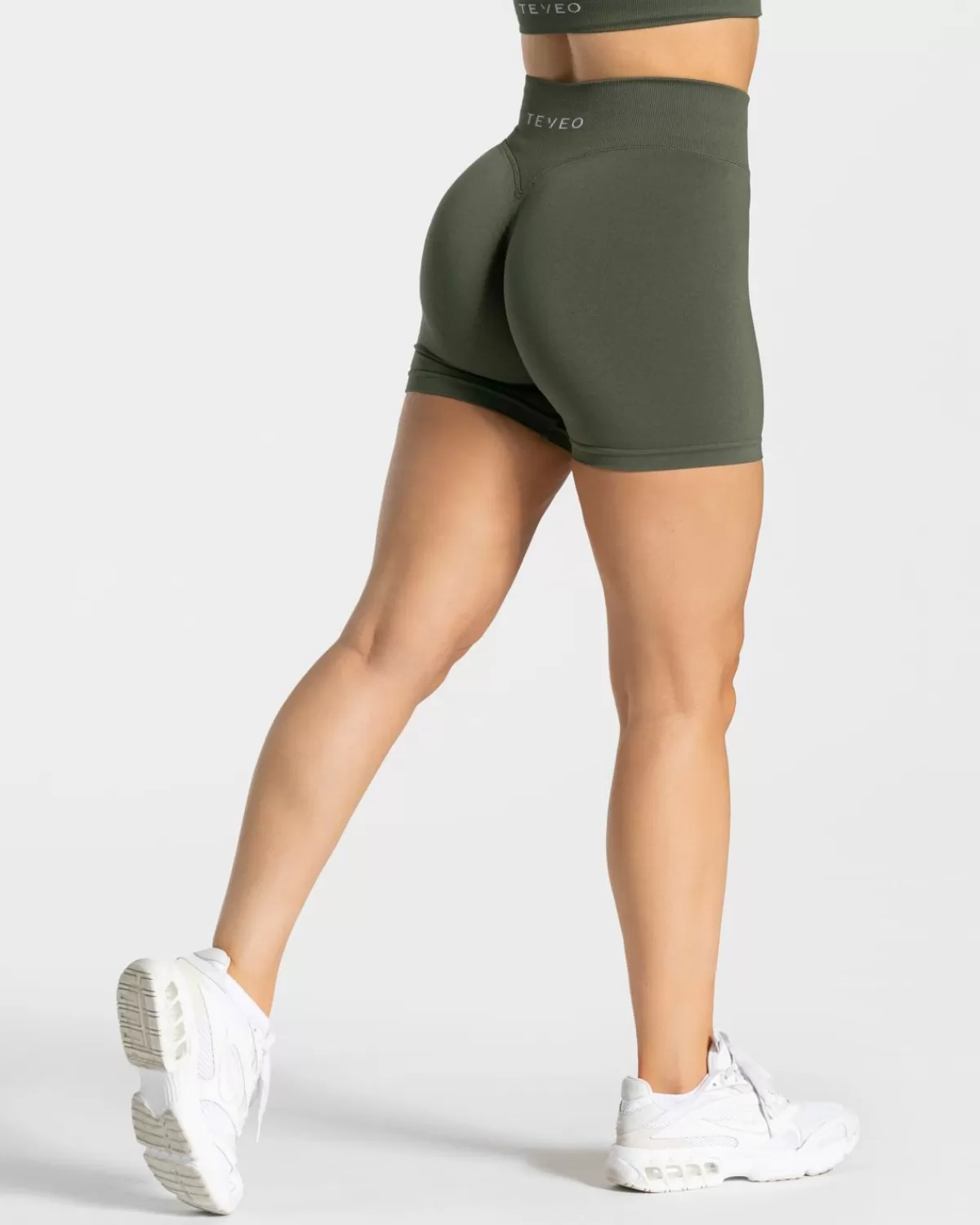 TEVEO Statement Scrunch Short "Khaki" Clearance